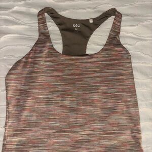 DSG Women's Striped Tank Top - Pink and Gray